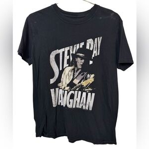 Vintage Stevie Ray Vaughan Rock Tour Men’s M Black Graphic T-Shirt RARE